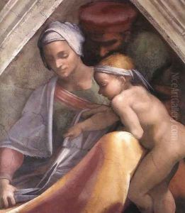 Ancestors of Christ- figures (6) 1511 by Michelangelo Buonarroti