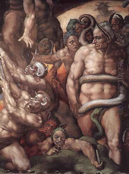 Last Judgment (detail-28) 1537-41 - view 1