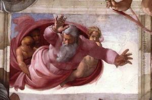 Separation of the Earth from the Waters 1511 by Michelangelo Buonarroti