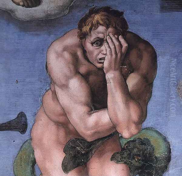 Last Judgment (detail-24) 1537-41 - view 1