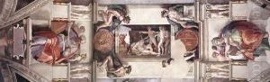 Ceiling of the Sistine Chapel - bay 1 by Michelangelo Buonarroti