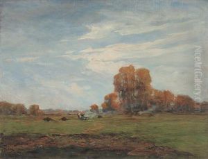 Fine Ottobre Nella Campagna Piemontese by Carlo Follini