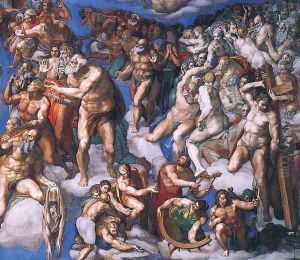 Last Judgment (detail-20) 1537-41 by Michelangelo Buonarroti