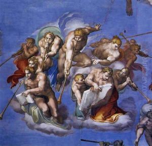 Last Judgment (detail-5) 1537-41 by Michelangelo Buonarroti