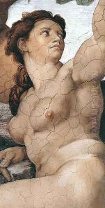 The Fall and Expulsion from Garden of Eden (detail-5) 1509-10
