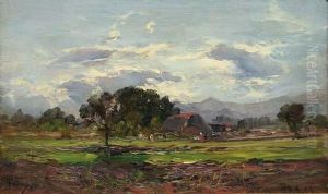 Campagna Verso Sera by Carlo Follini