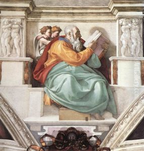 Zechariah 1509 by Michelangelo Buonarroti