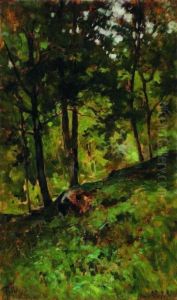 "nel Bosco" 27.7.91 by Carlo Follini