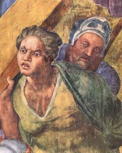 Martyrdom of St Peter (detail-3) 1546-50