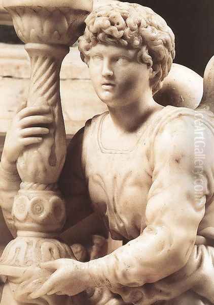 Angel with Candlestick [detail: 1] - view 1