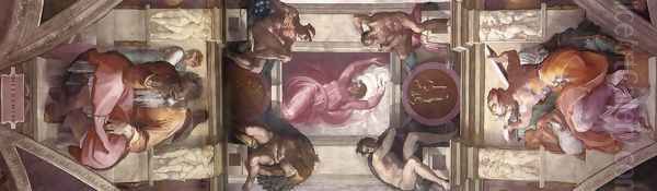 Ceiling of the Sistine Chapel - bay 9 - view 1