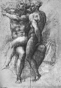 Nude Study 1510-11 by Michelangelo Buonarroti