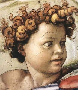 Isaiah (detail-2) 1509 by Michelangelo Buonarroti