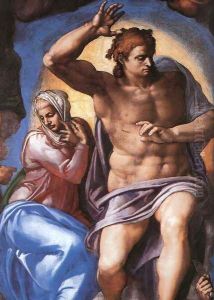 Last Judgment (detail-2) 1537-41 by Michelangelo Buonarroti
