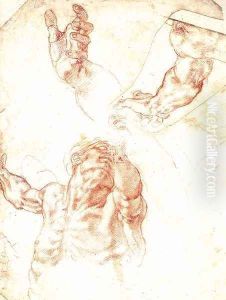 Study for Haman 1511 by Michelangelo Buonarroti
