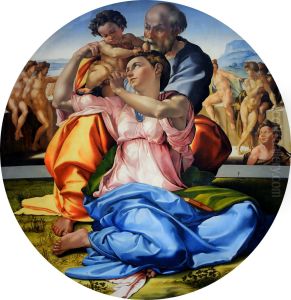 The Holy Family with the Infant John the Baptist (or The Doni tondo)