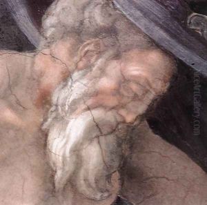 Drunkenness of Noah (detail-3) 1509 by Michelangelo Buonarroti