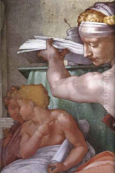 The Libyan Sibyl (detail) 1511 - view 1