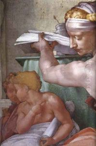 The Libyan Sibyl (detail) 1511 by Michelangelo Buonarroti