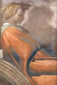 Nahshon (detail-2) 1511-12 by Michelangelo Buonarroti
