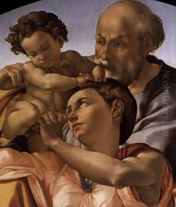 The Doni Tondo (detail) c. 1506 by Michelangelo Buonarroti