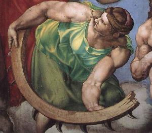 Last Judgment (detail-27) 1537-41 by Michelangelo Buonarroti
