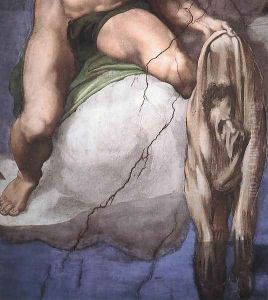 Last Judgment (detail-4) 1537-41 by Michelangelo Buonarroti
