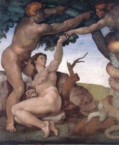 The Fall -1 1509-10 by Michelangelo Buonarroti