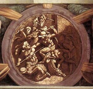 Medallion (4) 1511 by Michelangelo Buonarroti