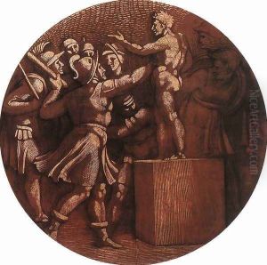 Medallion (2) 1511 by Michelangelo Buonarroti