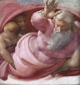 Separation of the Earth from the Waters (detail) 1511 by Michelangelo Buonarroti