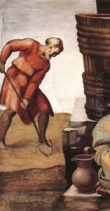 Drunkenness of Noah (detail-1) 1509 by Michelangelo Buonarroti