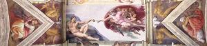 The second bay of the ceiling 1508-12 by Michelangelo Buonarroti