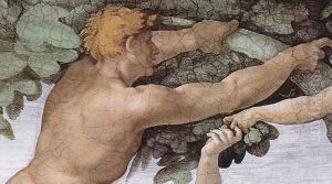The Fall and Expulsion from Garden of Eden (detail-3) 1509-10 by Michelangelo Buonarroti