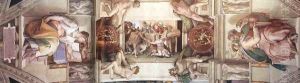 The seventh bay of the ceiling 1508-12 by Michelangelo Buonarroti