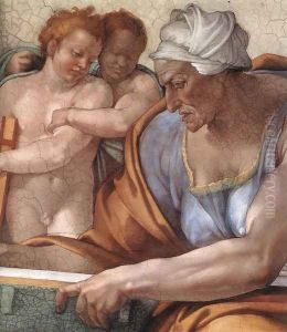 The Cumaean Sibyl (detail) 1510 by Michelangelo Buonarroti