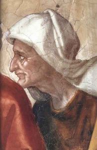 Sacrifice of Noah (detail-3) 1509 by Michelangelo Buonarroti