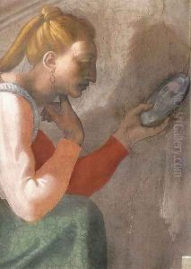 Nahshon (detail-1) 1511-12 by Michelangelo Buonarroti