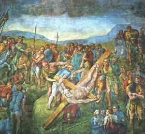 Matyrdom of Saint Peter by Michelangelo Buonarroti