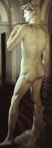 David (side-rear view) by Michelangelo Buonarroti