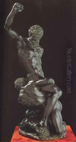 Samson and Two Philistines - view 1