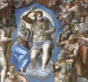 The Last Judgement [detail: 1] by Michelangelo Buonarroti