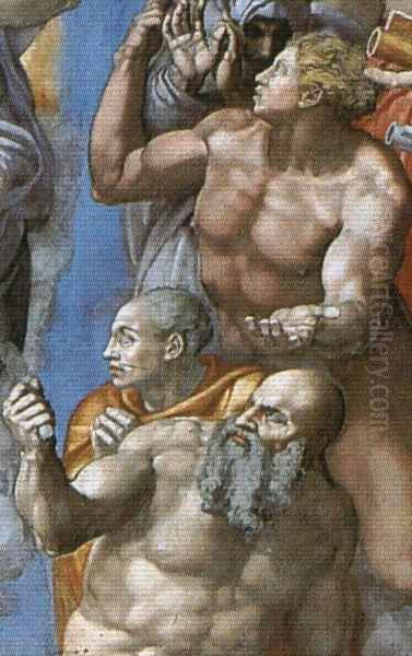 The Last Judgement [detail: 2] (or After restoration) - view 1