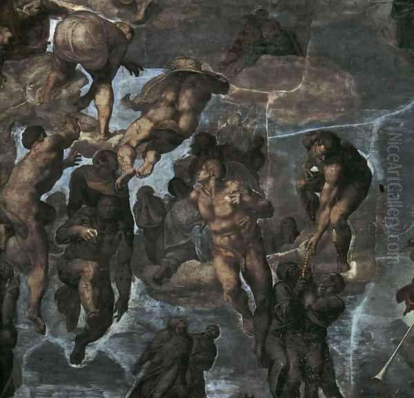 The Last Judgement [detail: 3] (or Before restoration) - view 1