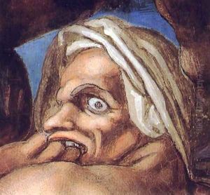 Last Judgment (detail) 17 by Michelangelo Buonarroti