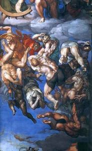 Last Judgment (detail) 10 by Michelangelo Buonarroti