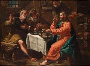 Cena In Emmaus by Francesco Fontebasso