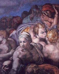 Last Judgment (detail) 14 by Michelangelo Buonarroti