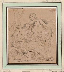 Venus Und Adonis by Francesco Fontebasso