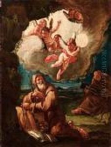 Santo Francescano In Estasi by Francesco Fontebasso